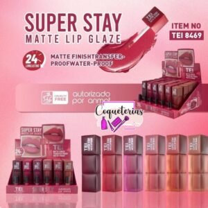 LIP GLAZE SUPER STAY MATTE TEI X 24 UNIDADES
