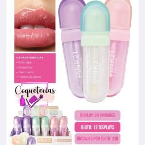 BRILLO LABIAL PINK21  X 24 UNIDADES