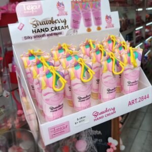 CREMA DE MANOS STRAWBERRY LLAVERO PACK X 3