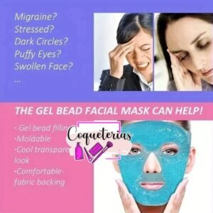 MASCARA FACIAL DE PERLAS DE GEL TERAPIA FRIO/CALOR PARA ROSTRO PACK X 3 - Imagen 3
