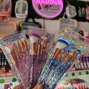 SET DE BROCHAS SIRENA GLITTER 5 PCS