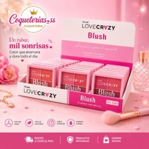 Blush cuarteto Lovecrazy Tejar pack x 3 unidades