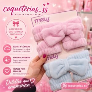 SET VINCHA Y MUÑEQUERA MELY