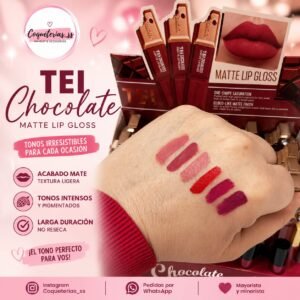 LIP GLOSS MATTE TEI CHOCOLATE - Imagen 3