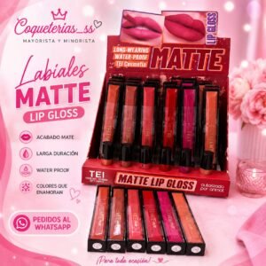 LIP GLOSS MATTE WATERPROOF TEI