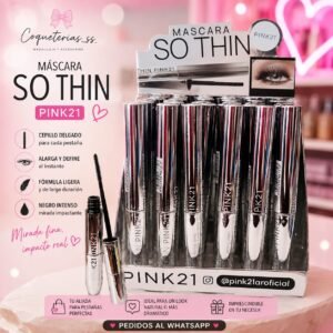 MASCARA SO THIN PINK21 X 3 UNIDADES