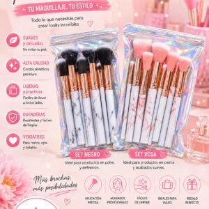 Set de brochas pack X 3 set