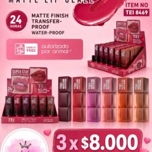 Super stay matte lip glaze TEI pack X 3 unidades
