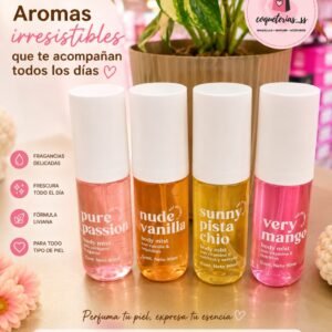 Body mist pack x 4 unidades