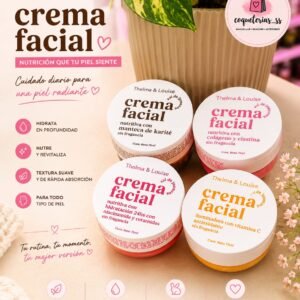 Crema facial pack X 4 unidades