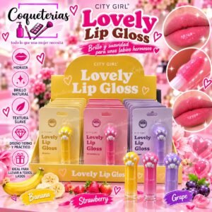 Lovely Lip Gloss City Girl aromas frutales