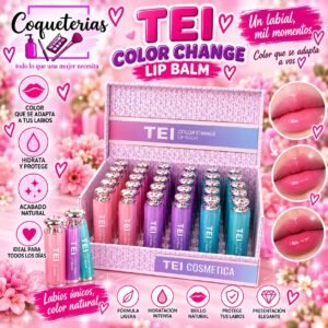 Lip Balm color change  TEI ( 3,6,12 unidades)