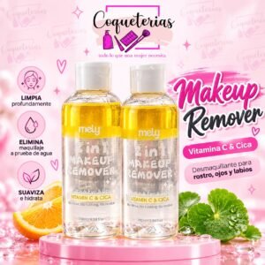 Removedor 2 en 1 Face & Eye & Lips Vitamina C  & Cica MELY
