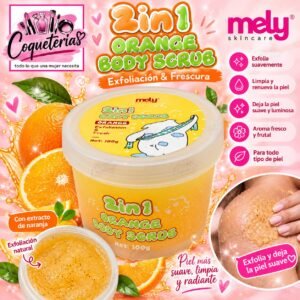 2 en 1 Orange Body Scrub Exfoliacion & Frescura MELY